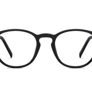 Black Full Rim Round Eyeglasses
