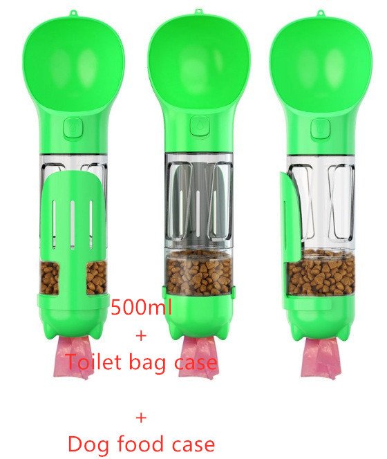 Pet Water Bottle Feeder Bowl Garbage Bag Storage Portable Pet Outdoor Travel 3 In 1 Dog Water Bottle - Image 7